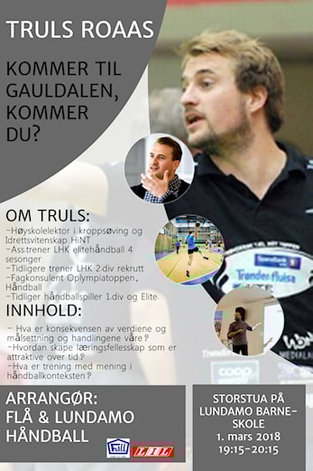 Truls Roaas besøker Flå og Lundamo Håndball